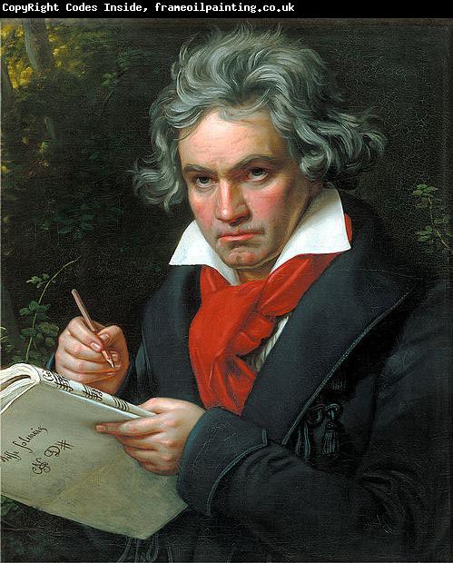 Joseph Karl Stieler Portrait Ludwig van Beethoven when composing the Missa Solemnis